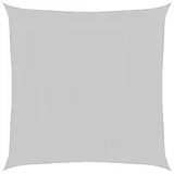 vidaXL Sonnensegel Hellgrau 4x4 m 100% Polyester Oxford