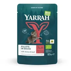 Yarrah Bio Pouch Filets in Soße 14x8 5g Rind