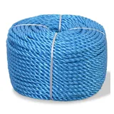 vidaXL Polypropylenseil 8 mm 500 m Blau