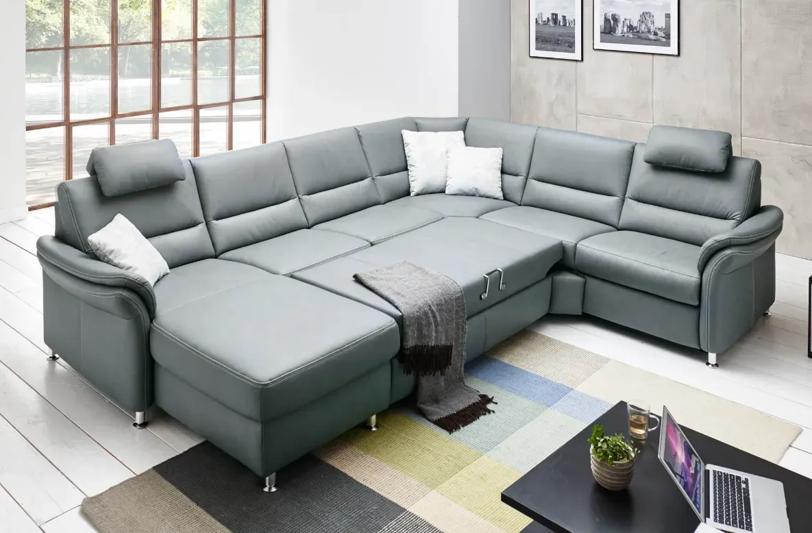 Polinova Wohnlandschaft PN-EM16033 mit Querschläfer und Kopfstützen