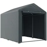 Outsunny Garagenzelt, 1,6 x 2,18 x 1,72 m Lagerzelt mit UV-Schutz, Reißverschlusstür
