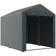 Outsunny Garagenzelt, 1,6 x 2,18 x 1,72 m Lagerzelt mit UV-Schutz, Reißverschlusstür