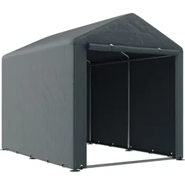 Outsunny Garagenzelt, 1,6 x 2,18 x 1,72 m Lagerzelt mit UV-Schutz, Reißverschlusstür
