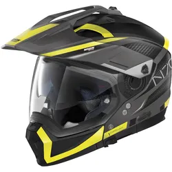 Nolan N70-2 X Earthquake 2023 N-Com Helm, grau-gelb, Größe XS für Männer