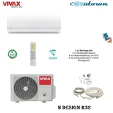 VIVAX N Design Klimagerät 12000 BTU + 4 m Montageset Split  Klimaanlage A++