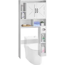 Vevor Toilettenschrank Badezimmerschrank 168 x 78,5 x 19,5 cm Weiß