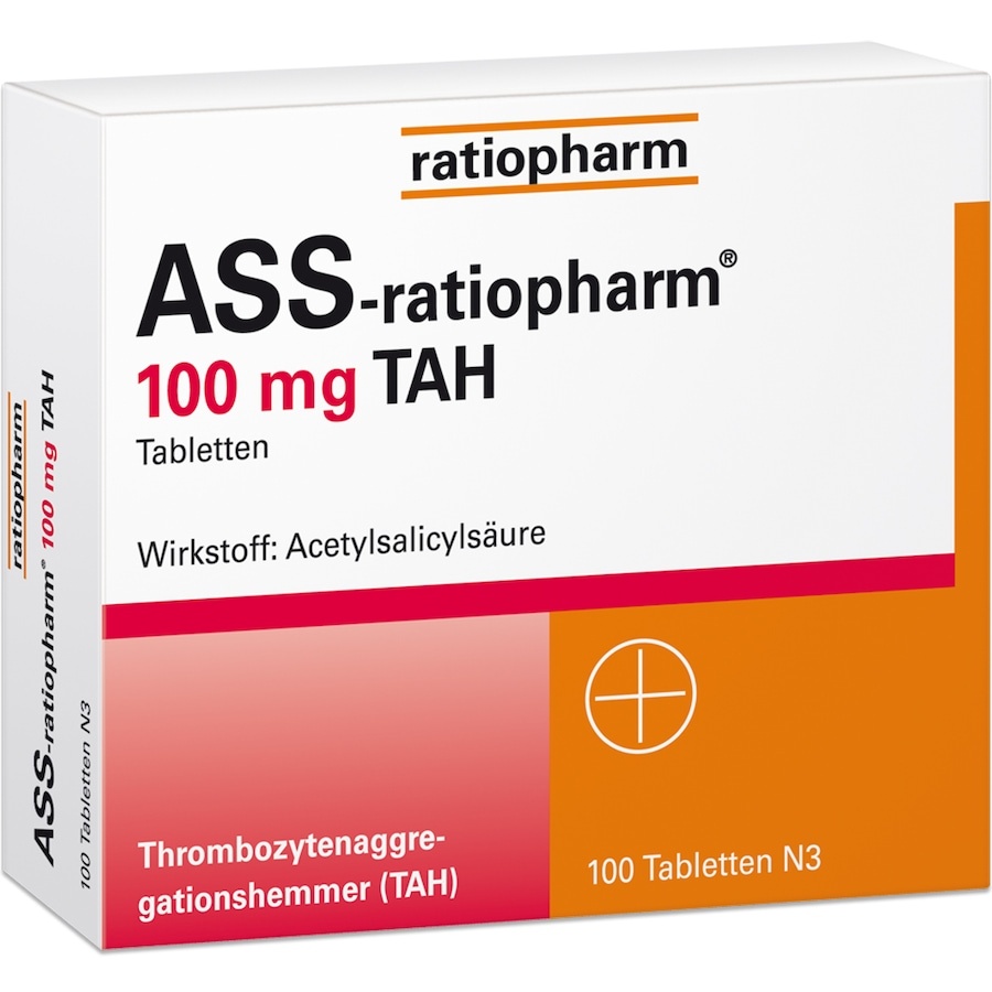 ratiopharm ASS- 100 mg TAH Tabletten Blutverdünnung