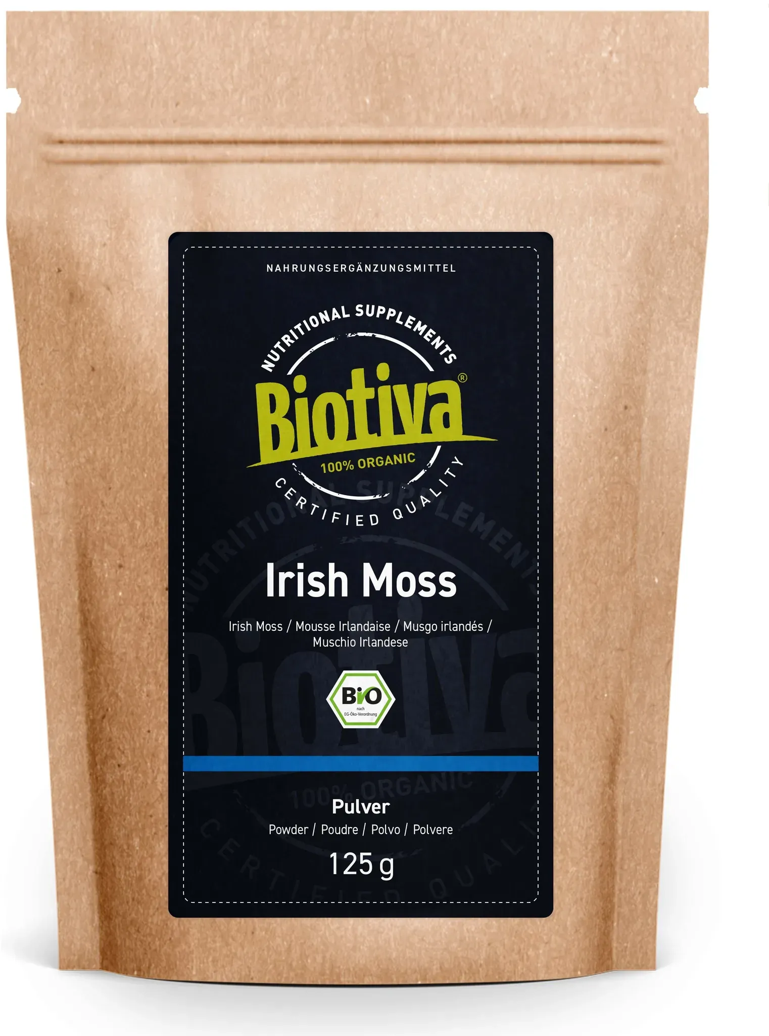 Biotiva Irish Moss Pulver Bio 125 g