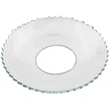 Wiedemann Glas-Kerzenmanschette (Tropfenfänger) "Gezackt" für Kerzen bis Ø 25 mm (Spitzkerzen, Tafelkerzen)