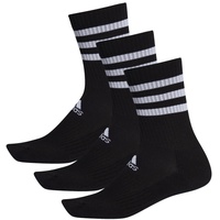 Adidas 3er Pack adidas 3-Streifen Cushioned Crew Retro Socken black/black/black M (40-42)