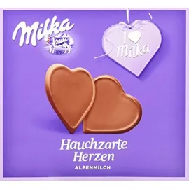 Hauchzarte Herzen Schokoladentafel 650 g
