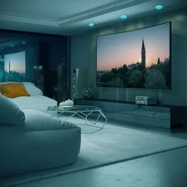 B.K.Licht RGBW-LED Einbauleuchten, 5er-Set, weiß,5xLED 4,8W,