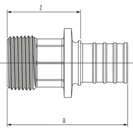 Rehau Übergang RAUTITAN RX+ 25, R 3/4,