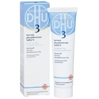 DHU Schüßler-Salz Nr. 3 Ferrum phosphoricum D4 – Das Mineralsalz des Immunsystems – das Original, 50 g Salbe