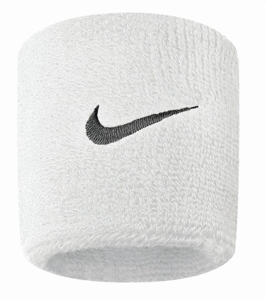 Nike Unisex Swoosh Wristbands weiß 48.6