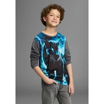 Kidsworld Langarmshirt in anthrazit | Gr.: 176/182