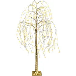 Outdoor Weihnachtsbeleuchtung LED Tannenbaum 180 cm gold BALIONI