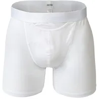 Hom Herren Long Boxer Brief - HO1, Shorts, Unterwäsche, einfarbig weiß XL