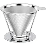 ceuao Kaffeefilter Wiederverwendbar Edelstahl mit abnehmbarem Ständer