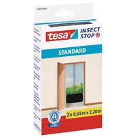 Tesa Fliegengitter Insect Stop STANDARD für Türen - 2-tlg Insektenschutz Tür Anthrazit