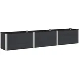 vidaXL Hochbeet 300 x 50 x 54 cm Schwarz