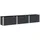 vidaXL Hochbeet 300 x 50 x 54 cm Schwarz