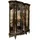 JV Möbel Vitrine 50 x 205 x 160 cm Braun
