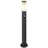 GLOBO Wegeleuchte Edelstahl H 80 cm mit Bewegungsmelder anthrazit 1x E27