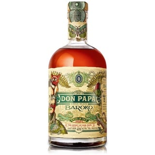 Don Papa Baroko | Premium Spirituose auf Rumbasis | Exotischer Geschmack | Aus "Black Gold" Melasse gebrannt | 40% Vol. | 700ML