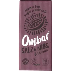 Ombar Salz & Nibs Schokolade - bio (0.07kg)