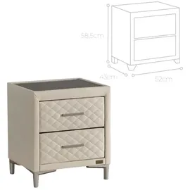 Bambi Boxspringbett 160x200 mit Bettkasten mit Matratzen Thermo Control Set Stauraum 7-Komfortzonen H3 (Weiß) - Weiß