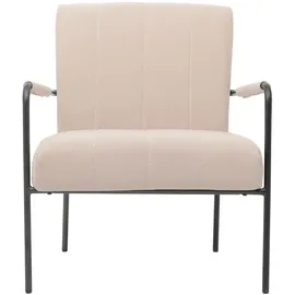Svita Kyle Loungesessel Polstersessel Akzentstuhl Wohnzimmer mit Armlehne Beige