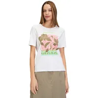 Betty Barclay Basic Shirt mit Placement Patch White/Green,46 |