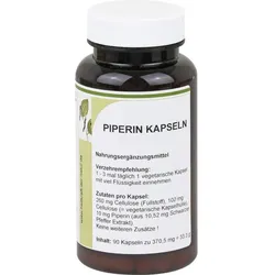 PIPERIN schwarz Pfeffer Extrakt Kapseln 90 St.