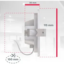 B.K.Licht BK_EL1274 9er Set rund IP44 Kunststoff