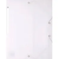 Exacompta Eckspannmappe Chromaline A4 PP 500my weiß transparent