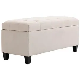Homcom Sitzbank Truhenbank Weiß 100 x 40 x 44 cm