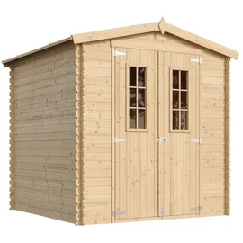 TIMBELA Gartenhaus 2 x 2,06 m Beige