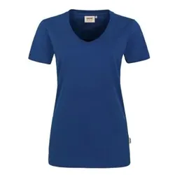 Damen V-Shirt Mikralinar® 181, ultramarinblau, Größe L - ultramarinblau - L