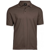 Tee Jays Luxury Stretch Polo-Chocolate-3XL