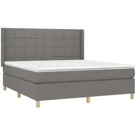 vidaXL Boxspringbett 180 x 200 cm Grau