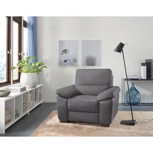 Calia Italia Sessel Gaia Luxus-Microfaser 100 x 92 x 94 cm grau
