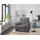 Calia Italia Sessel Gaia Luxus-Microfaser 100 x 92 x 94 cm grau