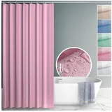 ANRO Duschvorhang 120 x 200 cm rosa
