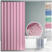 ANRO Duschvorhang 120 x 200 cm rosa