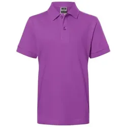 Kinder Poloshirt Classic JN070K, purpur, Größe M - purpur - M