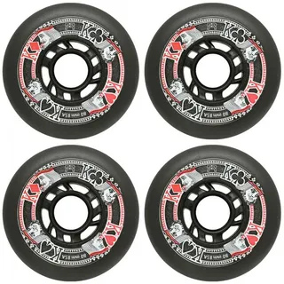 FR SKATES STREET KINGS 4er Pack Rollenset black - 76mm/85a