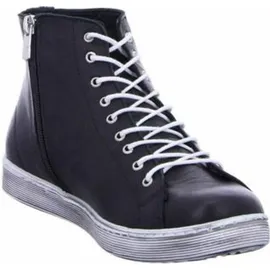 Andrea Conti Damen High Top Sneaker Schnürer Leder dynamisch 0341500, Schwarz 39