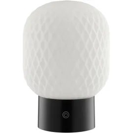 Brilliant LED Tischleuchte "Sarastro", weiß, schwarz, 1, Ø 13cm H: 20cm, 1 Stk., Leuchten, Akku Leuchte, 280 lm, 2700 K, RGB, dimmbar, Wireless Charging, LED Tischleuchte