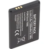 AccuCell Akku passend für Doro 7060, DBS-1350A Li-ion, 3,8V, 1350mAh, 5,1Wh, ca. 53 x 38,5 x 5,6mm